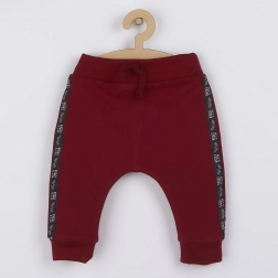 Dojčenské tepláčky Nicol Races bordó