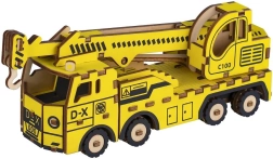 Drevené 3D puzzle Žeriavový voz