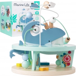 Drevený Labyrintová Hračka Morský Svet pre deti od 18 mesiacov