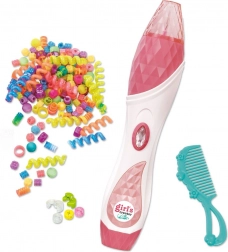 Veľká sada na navliekanie korálikov do vlasov
