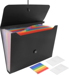 Harmonika A4 zakladač na dokumenty s gumičkou MAALEO, 13 priehradiek