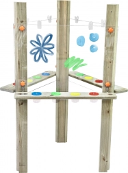 Priehľadná akrylová trojstranná maliarska tabuľa XXL CLASSIC WORLD EDU – výtvarné centrum 3 v 1