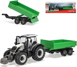 kovový traktor s vlečkou VALTRA N174 – vyklápací príves (10 cm) od Bburago