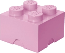 Lego úložný box 4 svetloružový