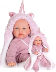 Antonio Juan Petit realistická bábika so zvukmi s mäkkým látkovým telom 27 cm