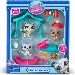 Herná sada Littlest Pet Shop Snehový deň