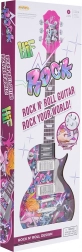 ružová detská elektrická gitara so zvukmi a melódiami