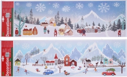 Okenná dekorácia Vianoce 59,5 × 21 cm