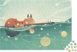 Janod Puzzle Plávajúce Husle 1000 Dielov
