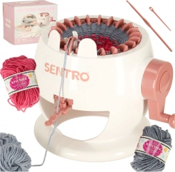 Kruhový pletací stroj 22 ihiel so súpravou priadze