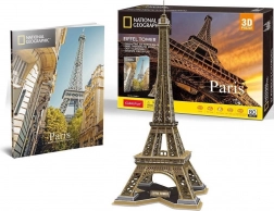 3D puzzle CUBICFUN National Geographic Eiffelova veža 80 dielikov