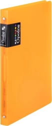Krúžkový zakladač A4 z polypropylénu, 4 krúžky, oranžový