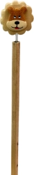 Drevená ceruzka s hlavou leva