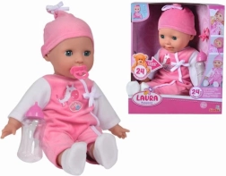 Bábika Laura s detským džavotaním 38 cm