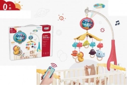 Kolotoč nad postieľku s diaľkovým ovládaním a projektorom