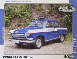 Puzzle Retro Autá Volga GAZ 21 VB 40 dielikov