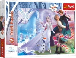 Puzzle 200 dielikov – čarovný svet sestier DISNEY FROZEN Trefl