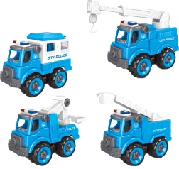 Skrutkovacie policajné autíčko 11 cm