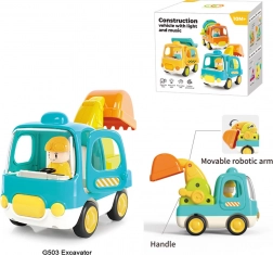 Interaktívny detský bager so svetlami a zvukmi