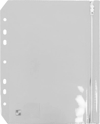 Priečinok na zips priehľadný A5