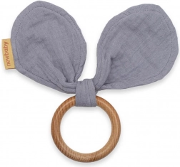 Hryzátko pre deti s uškami New Baby Ears sivé