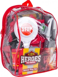 Mega sada malého hasiča v priehľadnom batôžku (18 dielov)