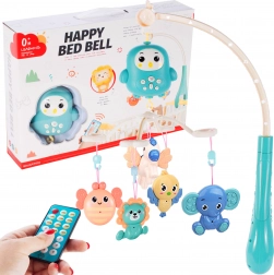 Kolotoč so sovičkou a zvieratkami s diaľkovým ovládačom