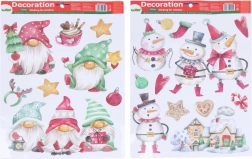 Okenná dekorácia Mix Vianoce 41 × 29 cm