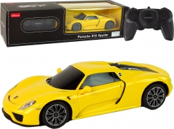 Automobil R/C Porsche 918 na diaľkové ovládanie žlté 1:24