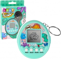 Tamagotchi prívesok Pet Egg – elektronická hra pre deti, tyrkysová
