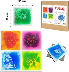 Plyšové senzorické podložky Tullo - 4 kusy