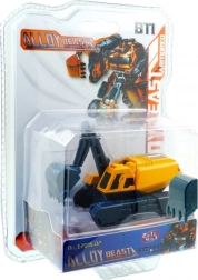 Transformer nákladný stavebný stroj-robot