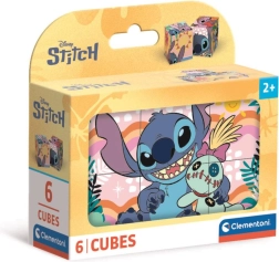 Sada kociek kubus DISNEY STITCH – 6 dielov od Clementoni