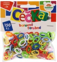 Farebné céčka 150 ks plast v sáčku