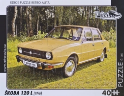 Puzzle RETRO-AUTA Škoda 120 L 40 dielikov