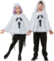 Detské pončo s kapucňou duch