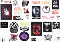 svietiace samolepky Stranger Things – sada 14 ks