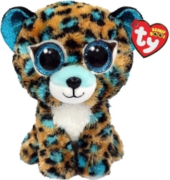 TY Leopard Blue Cobalt maskot 15 cm