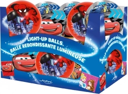 Svietiaca lopta 10 cm – DISNEY PIXAR CARS 3 a MARVEL SPIDER‑MAN