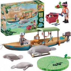 Playmobil Wiltopia výprava loďou – záchrana manata (71 dielikov)
