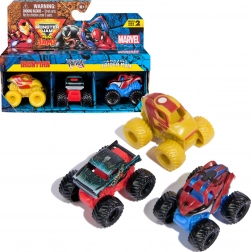 Sada 3 mini monster truckov MARVEL – IRON MAN, VENOM a SPIDER-MAN (1:87) od Spin Master