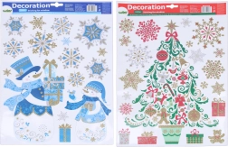 Vianočné okenné dekorácie 41 × 29 cm