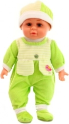 Bábätko zvukové zelené – mäkká bábika so zvukmi