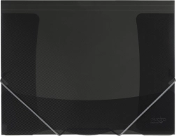 Zložka s gumičkou ELECTRA sivá, kovový vzhľad