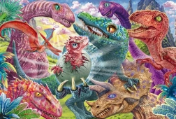 Puzzle malý dinosaurus 100 dielikov