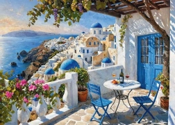 Puzzle Cherrypazzi Santorini Blues, 1 000 dielikov