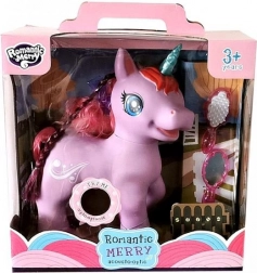 Jednorožec so zvukmi a svetlom, fialový