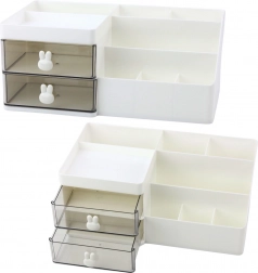 Funkčný stolný organizér s priehradkami a zásuvkami