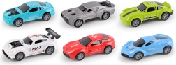 kovové závodné autíčka 7,5 cm – sada 4 ks