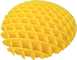 Antistresová fidget hračka žltá 10 cm